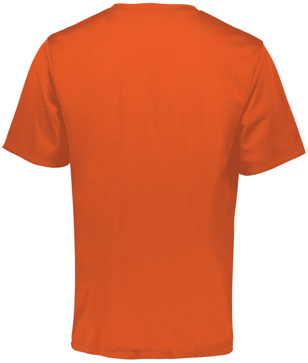 Augusta Youth S/S Mesh Reversible Jersey - Orange/White