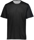 Augusta Youth S/S Mesh Reversible Jersey - Black/White