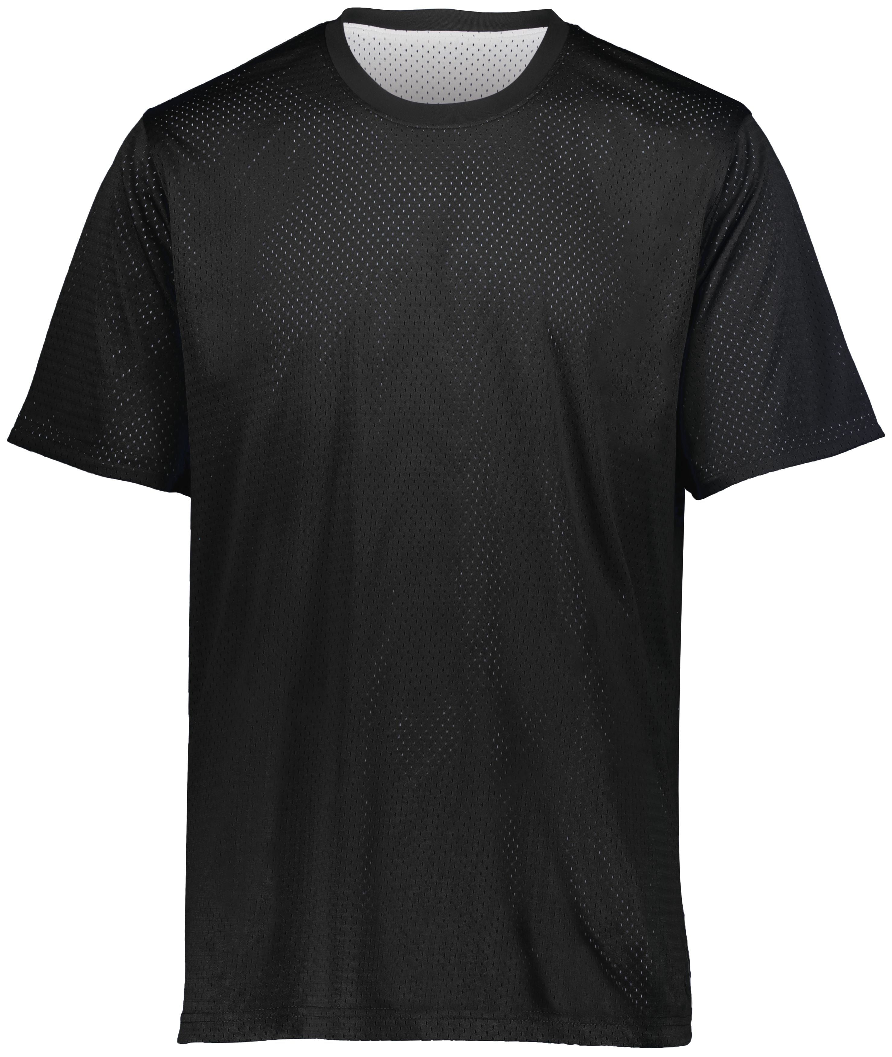 Augusta Youth S/S Mesh Reversible Jersey - Black/White