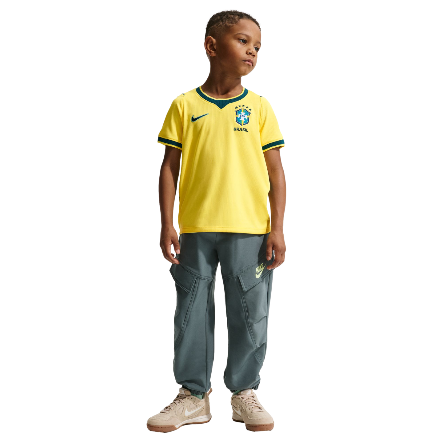 Nike Brazil 2026 Little Kids Home Jersey