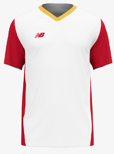 (NWBL-WT35618-WHT/RED) New Balance Custom Score Womens Jersey - White