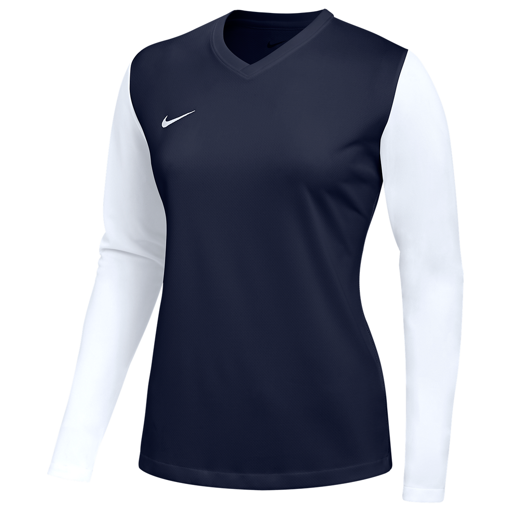 Nike Women's Dri-FIT Tiempo Premier II LS Jersey - Navy Blue