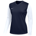 Nike Women's Dri-FIT Tiempo Premier II LS Jersey - Navy Blue