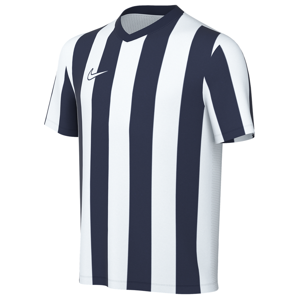 Nike Youth Dri-FIT Striped Division V Jersey - White/Navy