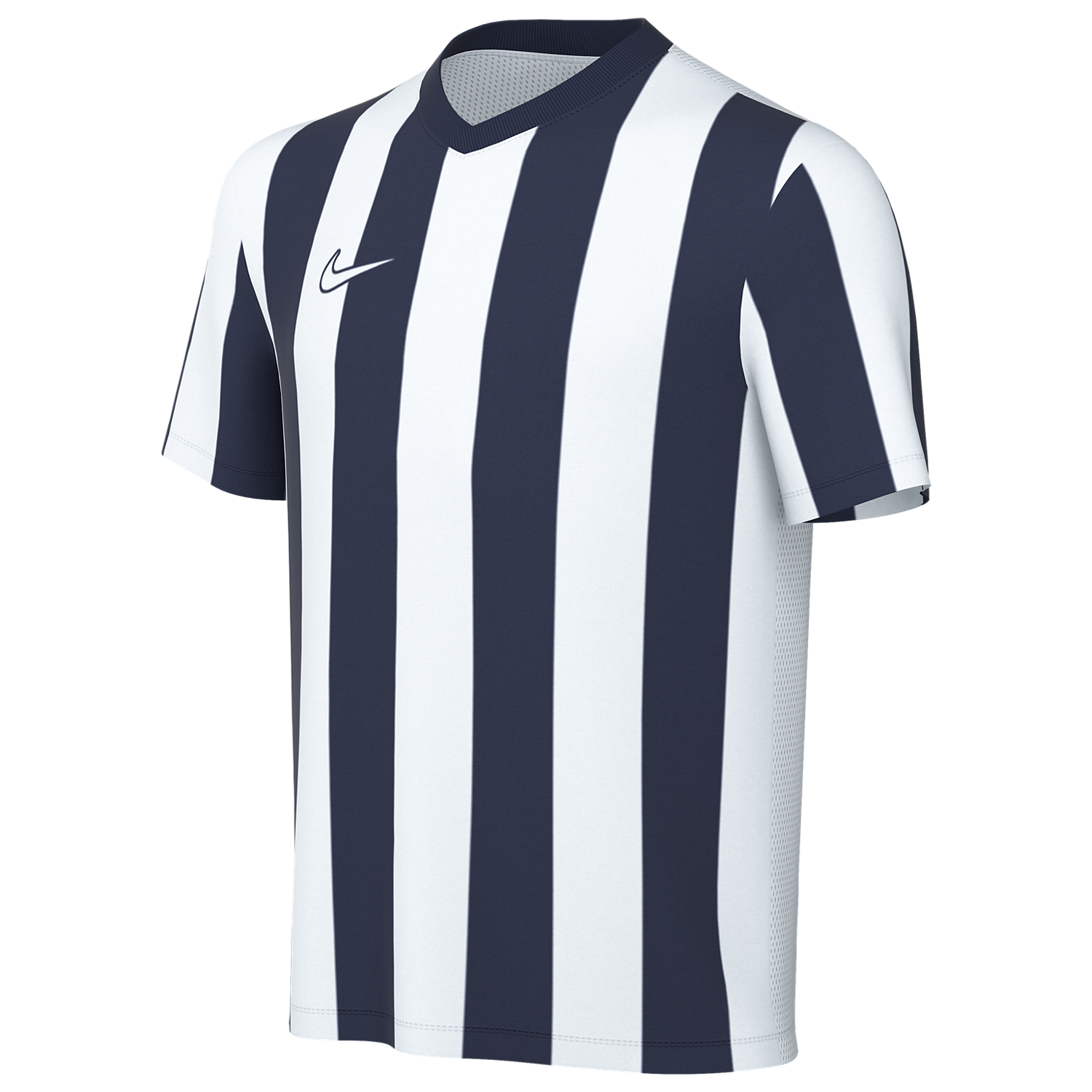 Nike Youth Dri-FIT Striped Division V Jersey - White/Navy