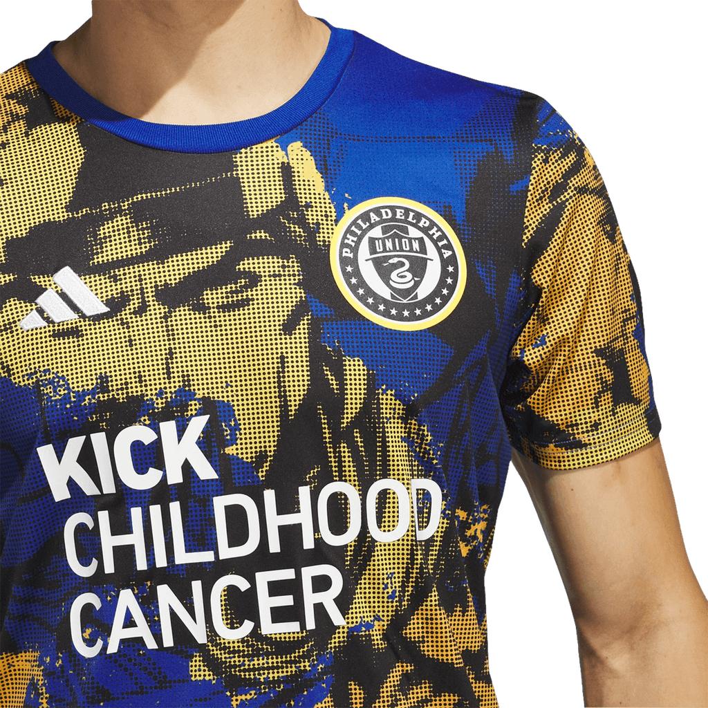 Adidas Philadelphia Union Kick Childhood Cancer Pre-Match Jersey