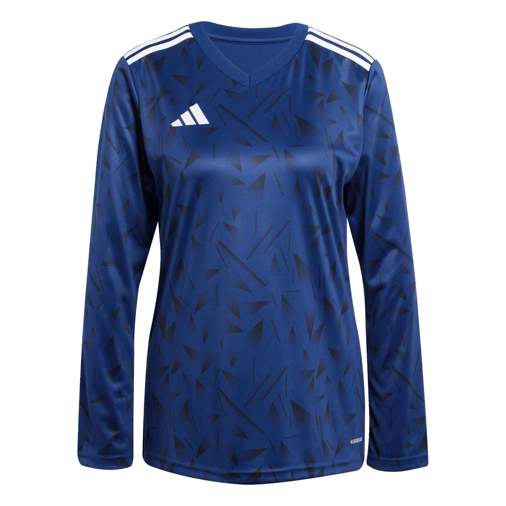 adidas Women's Team Icon 25 Long Sleeve Jersey - Navy Blue