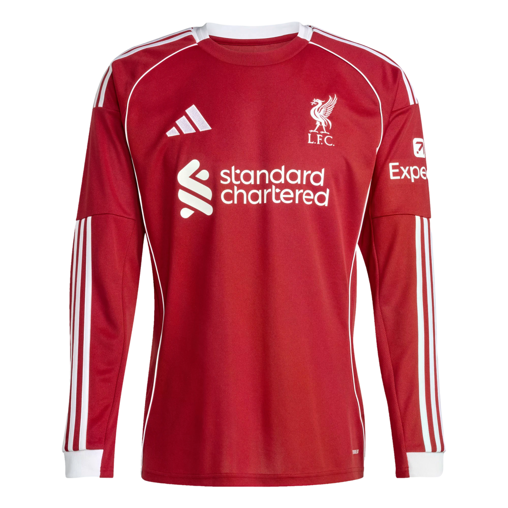 Adidas Liverpool 25/26 Long Sleeve Home Jersey