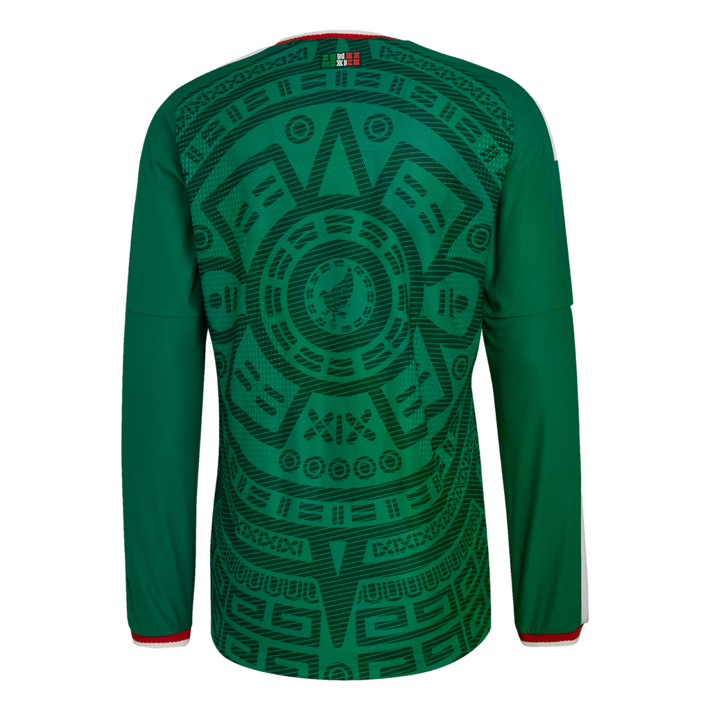 Adidas Mexico 2026 Authentic Long Sleeve Home Jersey