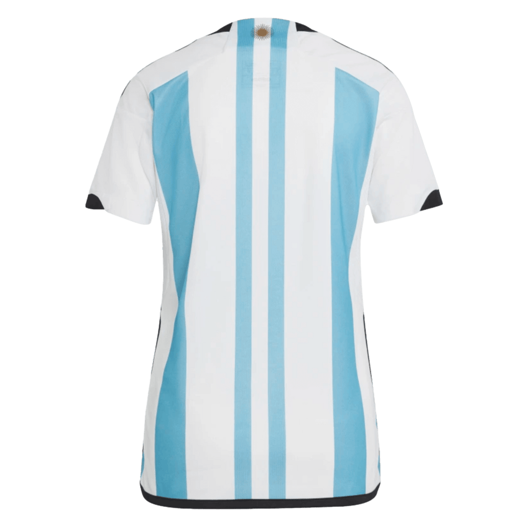Adidas Argentina 2022 Womens 3-Star Winners Home Jersey