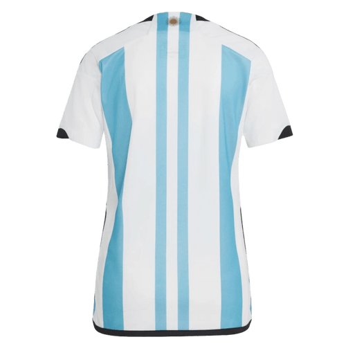 Adidas Argentina 2022 Womens 3-Star Winners Home Jersey
