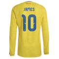 Adidas Colombia 2026 James #10 Long Sleeve Home Jersey