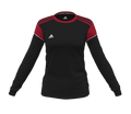 adidas Women's mi Squadra 17 L/S Jersey (56ERS) - Black/Red