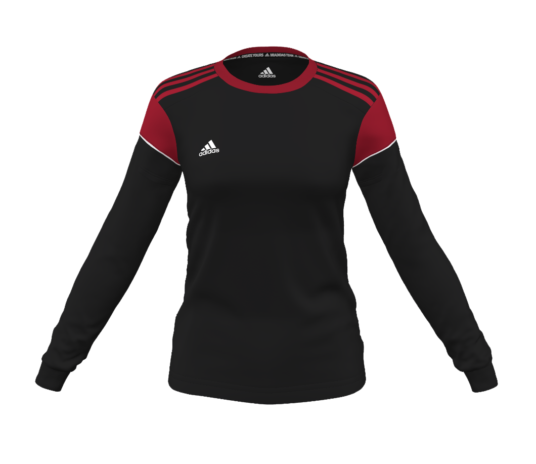 adidas Women's mi Squadra 17 L/S Jersey (56ERS) - Black/Red